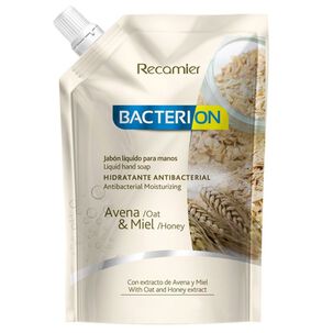 Jabón Hidratante Antibacterial 1000ml Avena Y Miel Bacterion